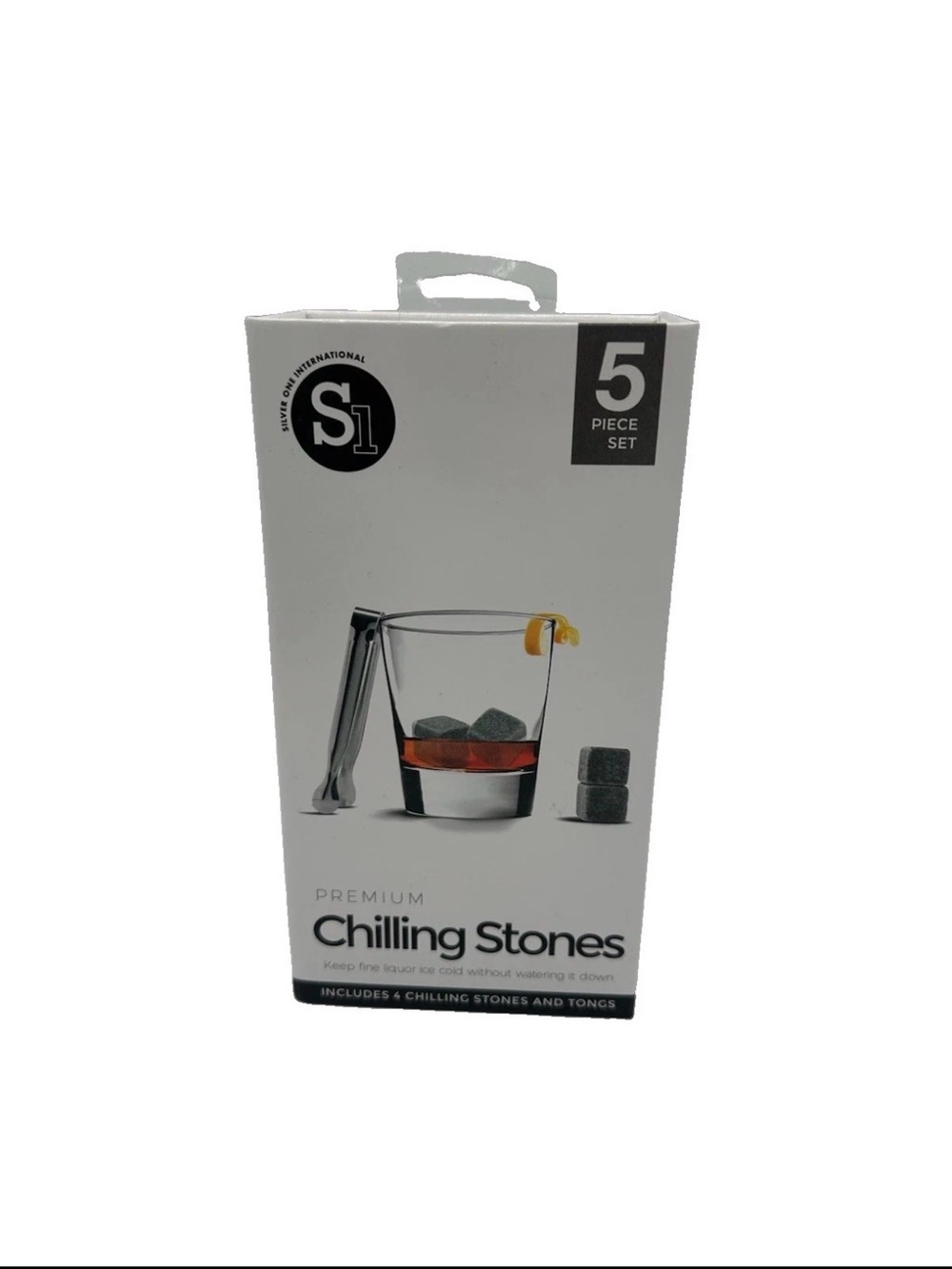 Premium Chilling Stones 5-Piece Set - Gray 🥃